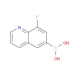 Aobchem&nbsp;8-Fluoroquinoline-6-boronic acid | ≥95% | CAS 1210048-29-5 | C9H7BFNO2 | 1g