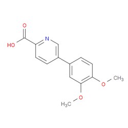 Aobchem&nbsp;5-(3 4-Dimethoxyphenyl)-2-pyridinecarboxylic acid | ≥95% | CAS 87789-67-1 | C14H13NO4 | 1g