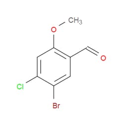 Aobchem&nbsp;5-Bromo-4-chloro-2-methoxybenzaldehyde | ≥97% | CAS 223778-51-6 | C8H6BrClO2 | 1g