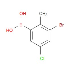 Aobchem&nbsp;(3-Bromo-5-chloro-2-methylphenyl)boronic acid | ≥97% | CAS 2225155-54-2 | C7H7BBrClO2 | 500mg