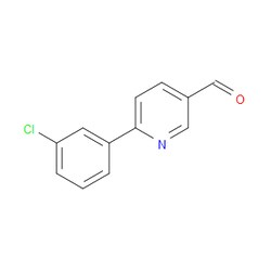 Aobchem&nbsp;6-(3-Chlorophenyl)pyridine-3-carbaldehyde | ≥95% | CAS 898796-63-9 | C12H8ClNO | 500mg