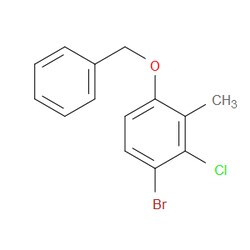 Aobchem&nbsp;1-(Benzyloxy)-4-bromo-3-chloro-2-methylbenzene | ≥97% | CAS 2379321-81-8 | C14H12BrClO | 250mg