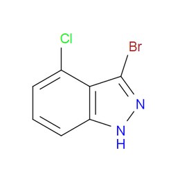 Aobchem&nbsp;3-Bromo-4-chloro-1H-indazole | ≥95% | CAS 885521-40-4 | C7H4BrClN2 | 5g