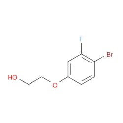 Aobchem&nbsp;2-(4-Bromo-3-fluorophenoxy)ethanol | ≥95% | CAS 1467062-17-4 | C8H8BrFO2 | 1g
