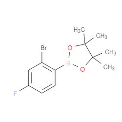 Aobchem&nbsp;2-Bromo-4-fluorophenylboronic acid pinacol ester | ≥97% | CAS 1595078-01-5 | C12H15BBrFO2 | 1g