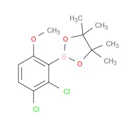 Aobchem&nbsp;2 3-Dichloro-6-methoxyphenylboronic acid pinacol ester | ≥97% | CAS 2306244-12-0 | C13H17BCl2O3 | 500mg