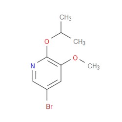 Aobchem&nbsp;5-Bromo-2-isopropoxy-3-methoxypyridine | ≥95% | CAS 1241752-33-9 | C9H12BrNO2 | 5g