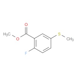 Aobchem&nbsp;Methyl 2-fluoro-5-(methylsulfanyl)benzoate | ≥97% | CAS 1541278-55-0 | C9H9FO2S | 250mg