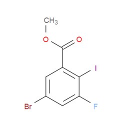 Aobchem&nbsp;Methyl 5-bromo-3-fluoro-2-iodobenzoate | ≥95% | CAS 2386072-67-7 | C8H5BrFIO2 | 250mg