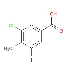 Aobchem&nbsp;3-Chloro-5-iodo-4-methylbenzoic acid | ≥97% | CAS 1092307-52-2 | C8H6ClIO2 | 1g