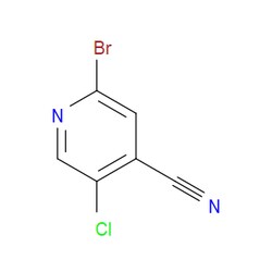 Aobchem&nbsp;2-Bromo-5-chloroisonicotinonitrile | ≥97% | CAS 1211537-53-9 | C6H2BrClN2 | 250mg