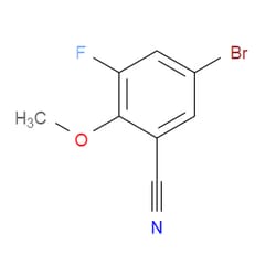 Aobchem&nbsp;5-Bromo-3-fluoro-2-methoxybenzonitrile | ≥95% | CAS 1247885-38-6 | C8H5BrFNO | 250mg