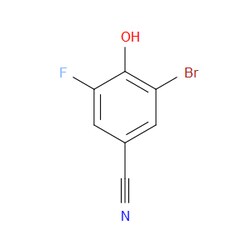 Aobchem&nbsp;3-Bromo-5-fluoro-4-hydroxybenzonitrile | ≥95% | CAS 1235841-38-9 | C7H3BrFNO | 5g