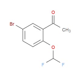 Aobchem&nbsp;1-[5-Bromo-2-(difluoromethoxy)phenyl]ethanone | ≥97% | CAS 1215994-75-4 | C9H7BrF2O2 | 5g