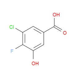 Aobchem&nbsp;3-Chloro-4-fluoro-5-hydroxybenzoic acid | ≥97% | CAS 950525-96-9 | C7H4ClFO3 | 1g