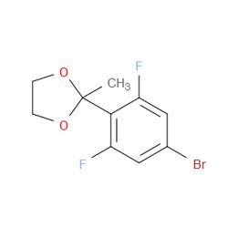Aobchem&nbsp;2-(4-Bromo-2 6-difluorophenyl)-2-methyl-1 3-dioxolane | ≥97% | CAS 2484889-09-8 | C10H9BrF2O2 | 5g