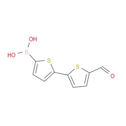 Aobchem&nbsp;B-(5 -Formyl[2 2 -bithiophen]-5-yl)boronic acid | ≥95% | CAS 1369328-62-0 | C9H7BO3S2 | 500mg