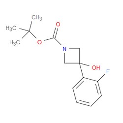 Aobchem&nbsp;Tert-butyl 3-(2-fluorophenyl)-3-hydroxyazetidine-1-carboxylate | ≥95% | CAS 1225439-46-2 | C14H18FNO3 | 5g