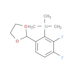Aobchem&nbsp;2-[3 4-Difluoro-2-(trimethylsilyl)phenyl]-1 3-dioxolane | ≥97% | CAS 1809168-65-7 | C12H16F2O2Si | 250mg