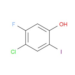 Aobchem&nbsp;4-Chloro-5-fluoro-2-iodophenol | ≥95% | CAS 1235407-15-4 | C6H3ClFIO | 500mg