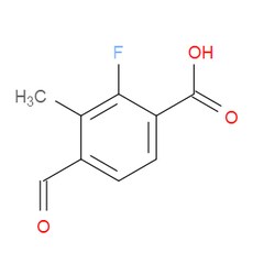 Aobchem&nbsp;2-Fluoro-4-formyl-3-methylbenzoic acid | ≥97% | CAS 2166767-62-8 | C9H7FO3 | 250mg