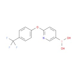 Aobchem&nbsp;2-(4-Trifluoromethylphenoxy)pyridine-5-boronic acid | ≥95% | CAS 1256358-58-3 | C12H9BF3NO3 | 1g