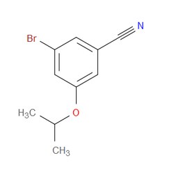 Aobchem&nbsp;3-Bromo-5-(1-methylethoxy)-benzonitrile | ≥95% | CAS 1119779-02-0 | C10H10BrNO | 250mg