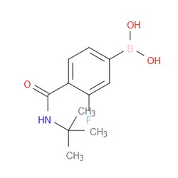 Aobchem&nbsp;4-(Tert-Butylcarbamoyl)-3-fluorophenylboronic acid | ≥97% | CAS 874289-18-6 | C11H15BFNO3 | 1g