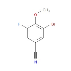Aobchem&nbsp;3-Bromo-5-fluoro-4-methoxybenzonitrile | ≥95% | CAS 1898216-35-7 | C8H5BrFNO | 250mg