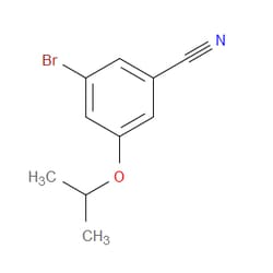 Aobchem&nbsp;3-Bromo-5-(1-methylethoxy)-benzonitrile | ≥95% | CAS 1119779-02-0 | C10H10BrNO | 1g