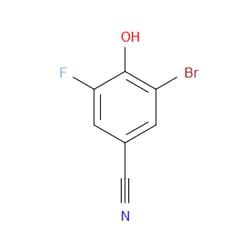 Aobchem&nbsp;3-Bromo-5-fluoro-4-hydroxybenzonitrile | ≥95% | CAS 1235841-38-9 | C7H3BrFNO | 1g