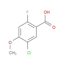 Aobchem&nbsp;5-Chloro-2-fluoro-4-methoxybenzoic acid | ≥97% | CAS 211172-72-4 | C8H6ClFO3 | 5g
