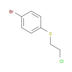 Aobchem&nbsp;(4-Bromophenyl)(2-chloroethyl)sulfane | ≥97% | CAS 16181-14-9 | C8H8BrClS | 1g