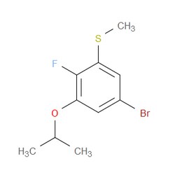 Aobchem&nbsp;(5-Bromo-2-fluoro-3-isopropoxyphenyl)(methyl)sulfane | ≥97% | CAS 2586126-85-2 | C10H12BrFOS | 250mg