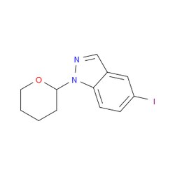 Aobchem&nbsp;5-Iodo-1-(tetrahydro-2H-pyran-2-yl)-1H-indazole | ≥97% | CAS 1337882-14-0 | C12H13IN2O | 250mg