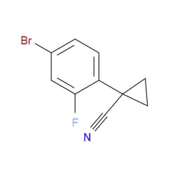 Aobchem&nbsp;1-(4-Bromo-2-fluorophenyl)cyclopropanecarbonitrile | ≥97% | CAS 749928-88-9 | C10H7BrFN | 1g