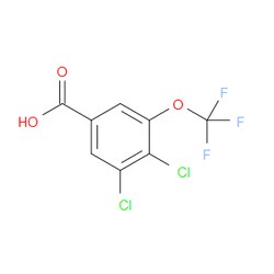 Aobchem&nbsp;3 4-Dichloro-5-(trifluoromethoxy)benzoic acid | ≥97% | CAS 1706458-45-8 | C8H3Cl2F3O3 | 1g