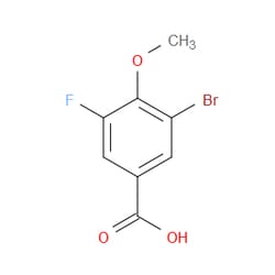Aobchem&nbsp;3-Bromo-5-fluoro-4-methoxybenzoic acid | ≥95% | CAS 445019-47-6 | C8H6BrFO3 | 5g