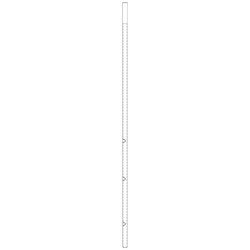 Chemglass Life Sciences&nbsp;30mm Stirrer Shaft, Reactor Size: 150L, Fits Support Frame: CG-1968-Z-150 & CG-1968-Z-151, Overall Length: 63