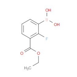 Aobchem&nbsp;2-Fluoro-3-(ethoxycarbonyl)phenylboronic acid | ≥97% | CAS 1072952-52-3 | C9H10BFO4 | 1g