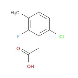 Aobchem&nbsp;6-Chloro-2-fluoro-3-methylbenzeneacetic acid | ≥97% | CAS 261762-93-0 | C9H8ClFO2 | 250mg