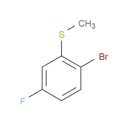 Aobchem&nbsp;1-Bromo-4-fluoro-2-(methylthio)benzene | ≥97% | CAS 147460-43-3 | C7H6BrFS | 5g