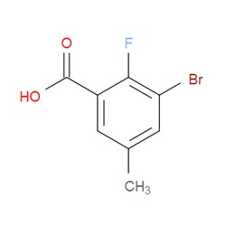 Aobchem&nbsp;3-Bromo-2-fluoro-5-methylbenzoic acid | ≥97% | CAS 72518-16-2 | C8H6BrFO2 | 5g