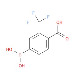 Aobchem&nbsp;4-Carboxy-3-(trifluoromethyl)phenylboronic acid | ≥97% | CAS 1050424-03-7 | C8H6BF3O4 | 250mg