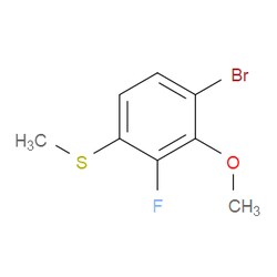 Aobchem&nbsp;(4-Bromo-2-fluoro-3-methoxyphenyl)(methyl)sulfane | ≥95% | CAS 1824272-66-3 | C8H8BrFOS | 1g
