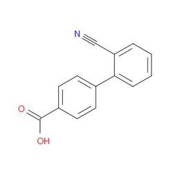 Aobchem&nbsp;2 -Cyano-[1 1 -biphenyl]-4-carboxylic acid | ≥95% | CAS 5728-44-9 | C14H9NO2 | 250mg