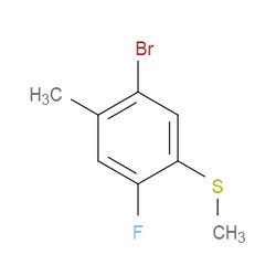Aobchem&nbsp;(5-Bromo-2-fluoro-4-methylphenyl)(methyl)sulfane | ≥95% | CAS 2379322-83-3 | C8H8BrFS | 5g