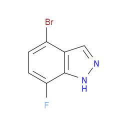 Aobchem&nbsp;4-Bromo-7-fluoro-1H-indazole | ≥97% | CAS 1186334-63-3 | C7H4BrFN2 | 5g