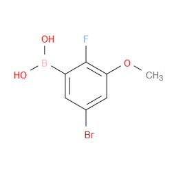 Aobchem&nbsp;5-Bromo-2-fluoro-3-methoxyphenylboronic acid | ≥97% | CAS 2377610-06-3 | C7H7BBrFO3 | 1g