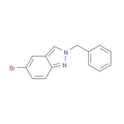 Aobchem&nbsp;5-Bromo-2-(phenylmethyl)-2H-indazole | ≥97% | CAS 937049-51-9 | C14H11BrN2 | 250mg